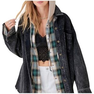 🆕 La Miel Black Corduroy Shacket